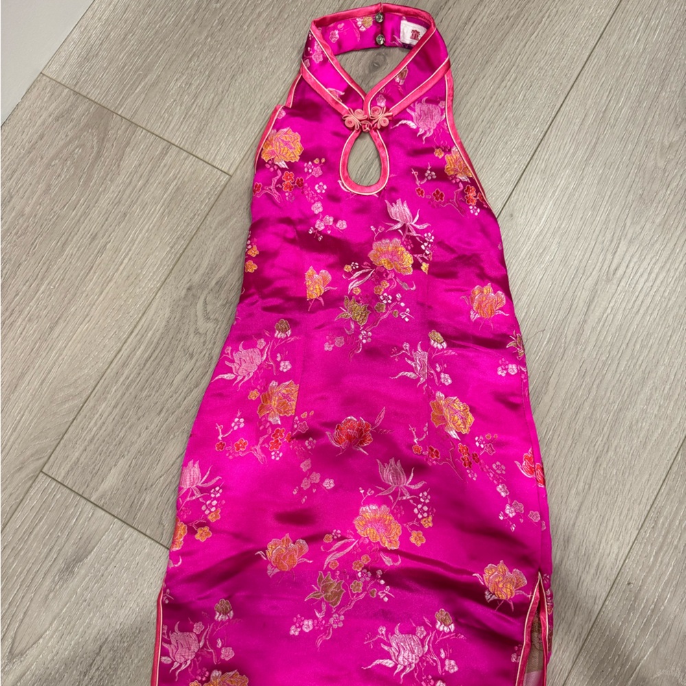 Vibrant Floral Qipao
